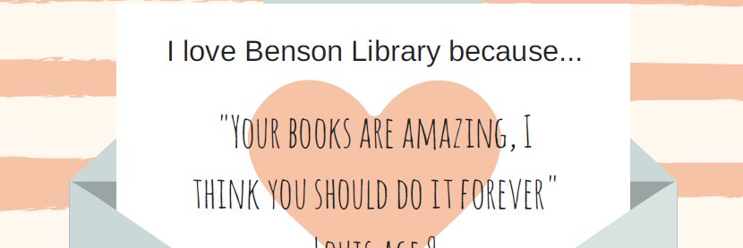 BensonLibrary's profile banner image