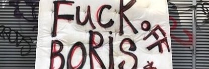Da da da da, F**k The Tories …. banner