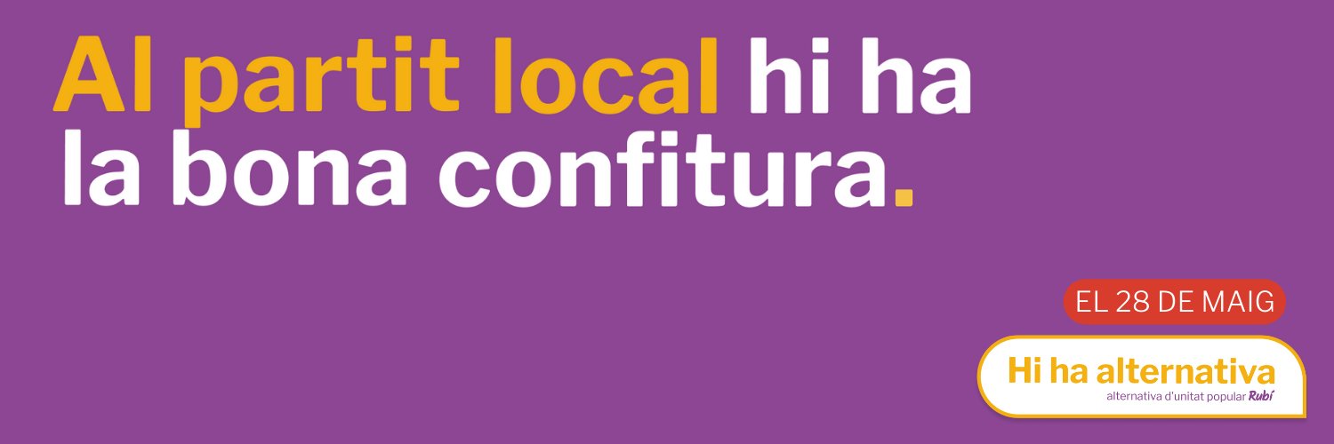 AUP Rubí #HiHaAlternativa banner
