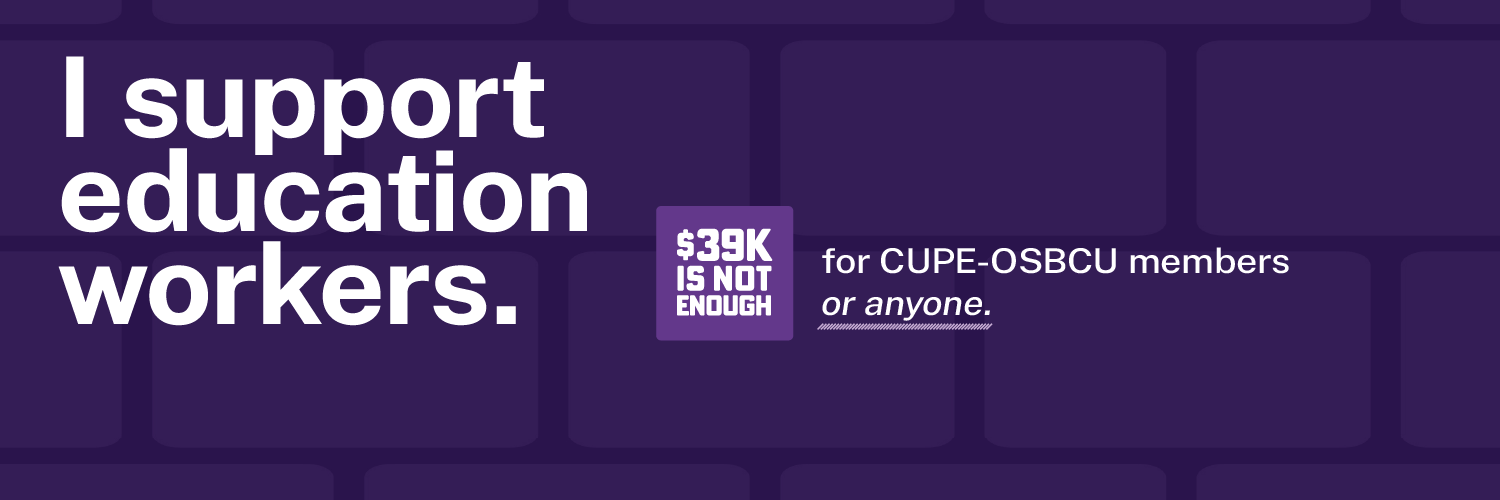 CUPE Local 997 banner