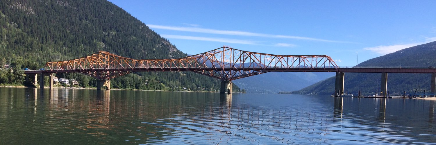 The man with a tan banner
