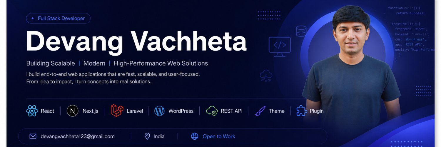 devangvachheta's profile banner image