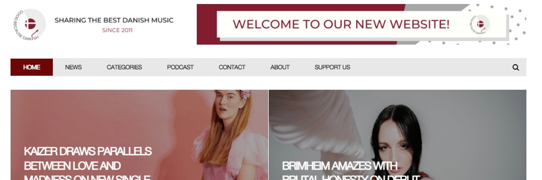 Good because Danish banner