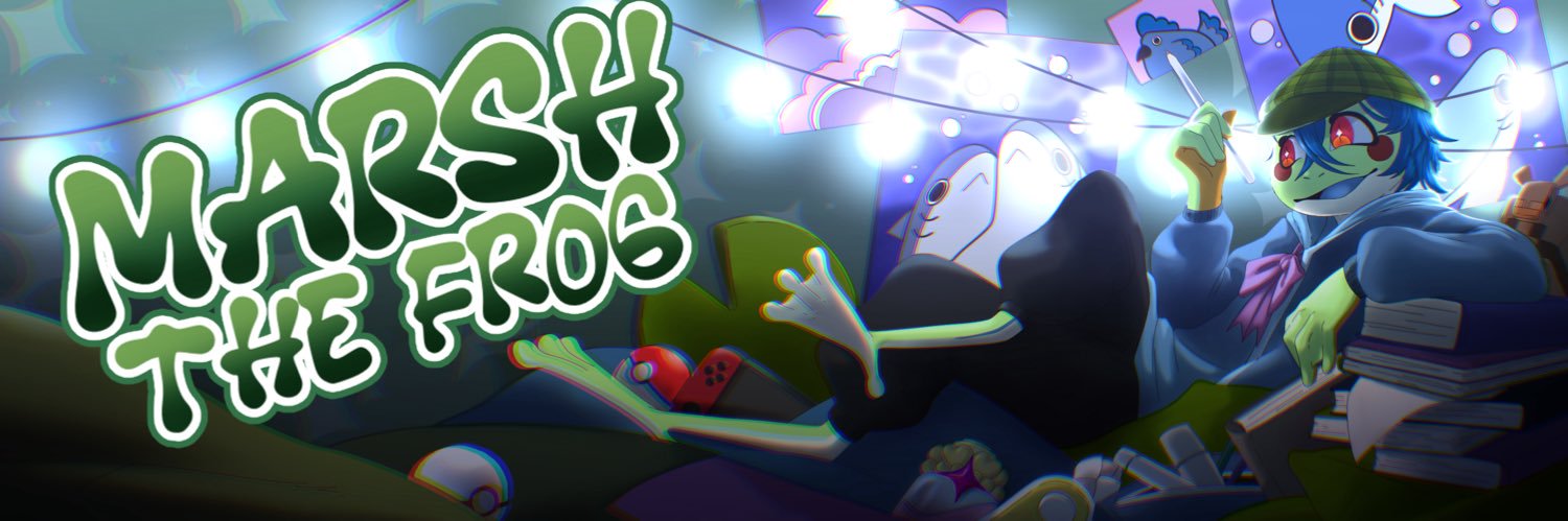 Marsh, the Frog / comm open! banner
