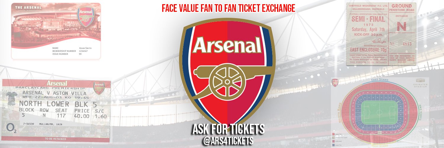 Arsenal Spare Tickets Exchange (@Ars4Tickets) / Posts / X