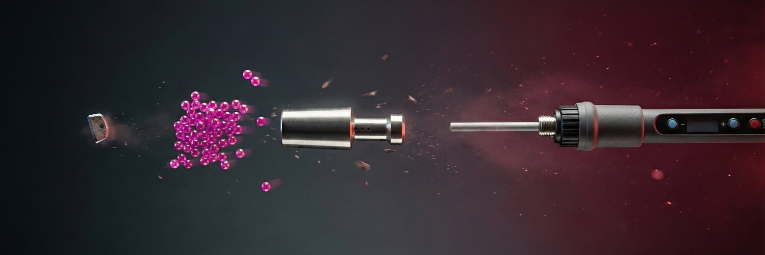 Patrick mit der TerpTorch banner