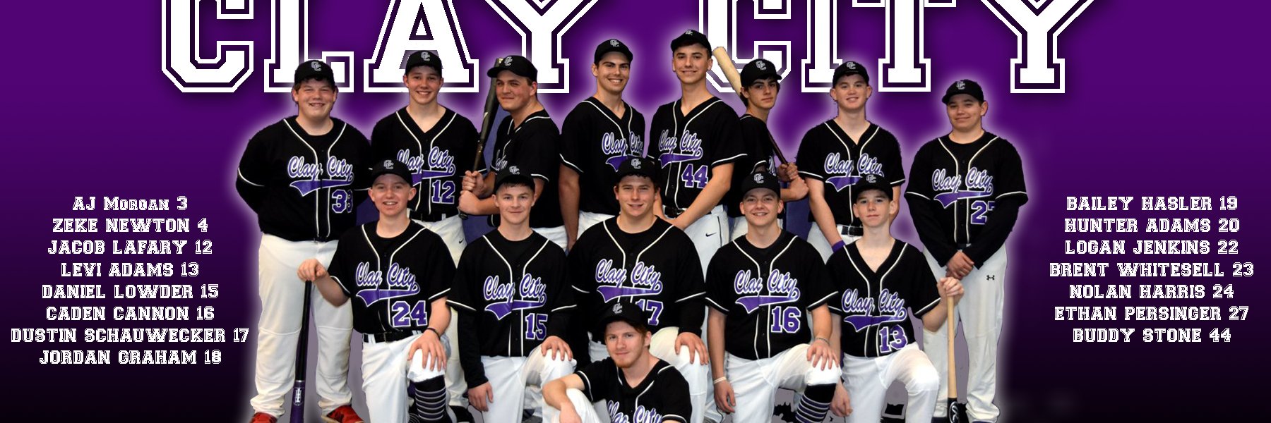 Clay City Baseball banner
