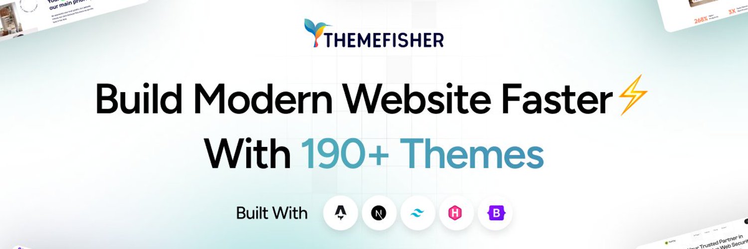 Themefisher profile banner