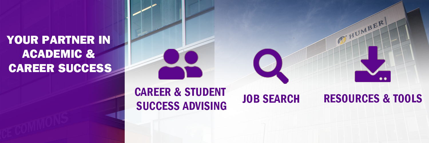 Humber Advising & Careers Services banner