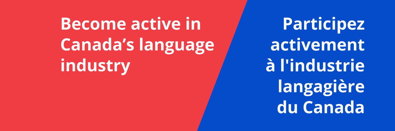 Canadian Language Industry Association's banner