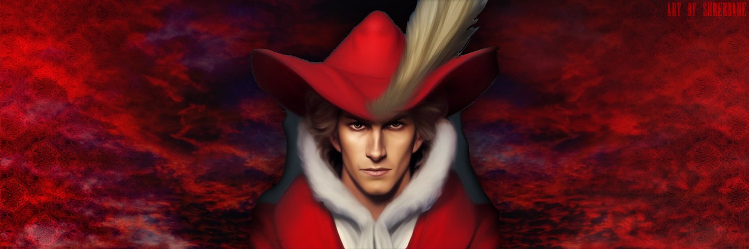 A Man In Red's banner