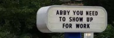 Abbys Mad at the Government banner