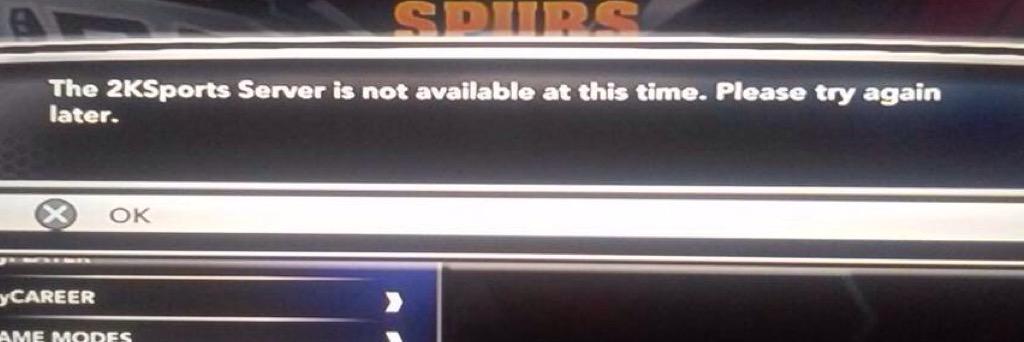2K Servers down?!? banner