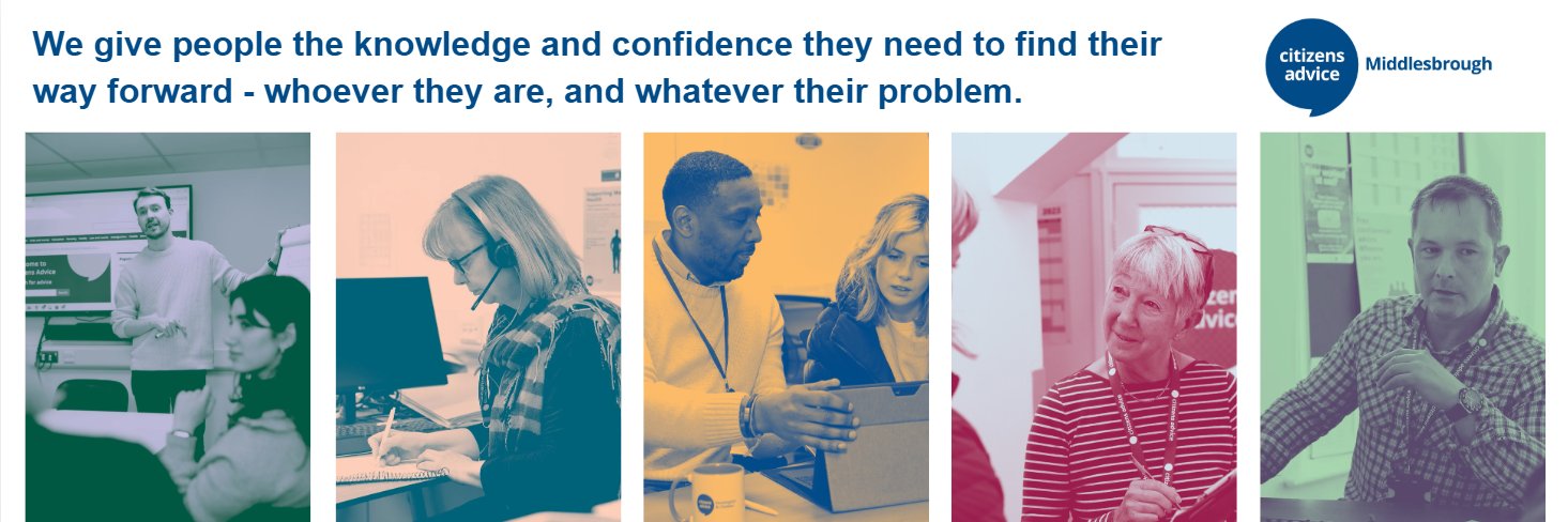 Citizens Advice Middlesbrough banner