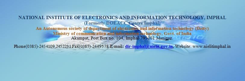 NIELIT IMPHAL banner