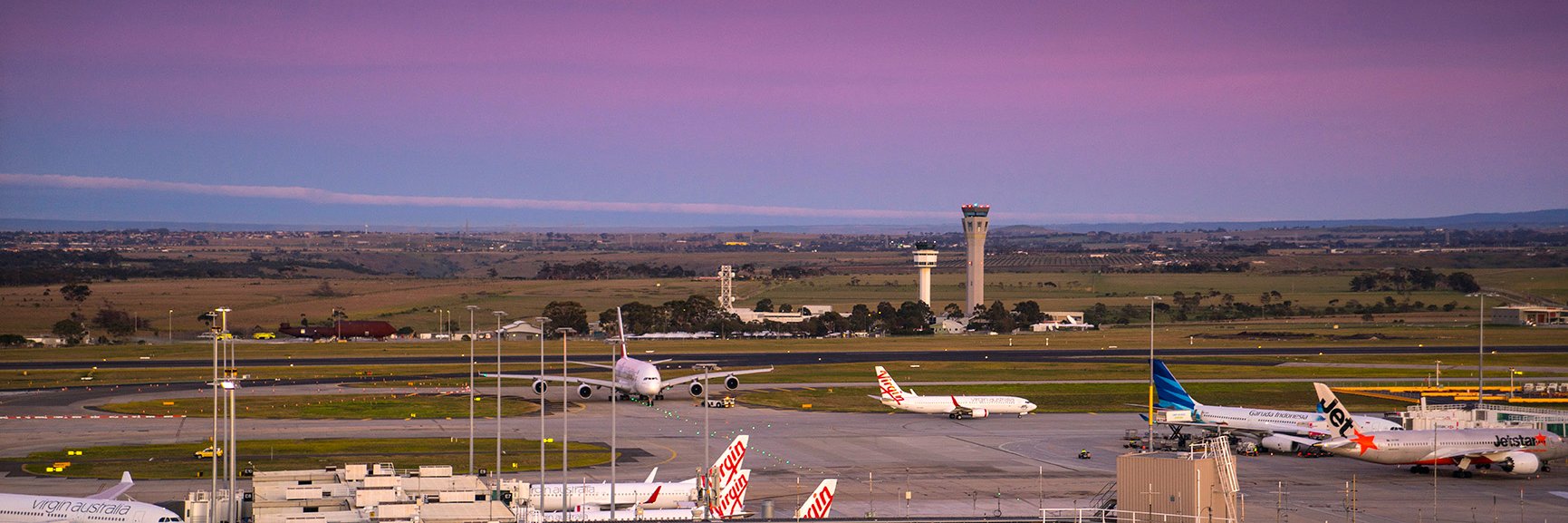 Melbourne Airport banner