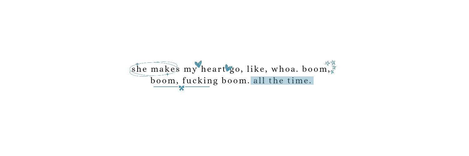 Less 💌 + lilo & bluelance; #booktwt banner