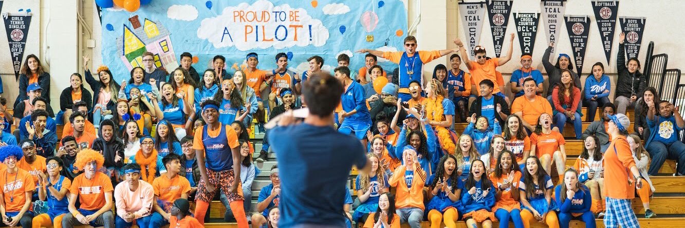 SJND High School banner