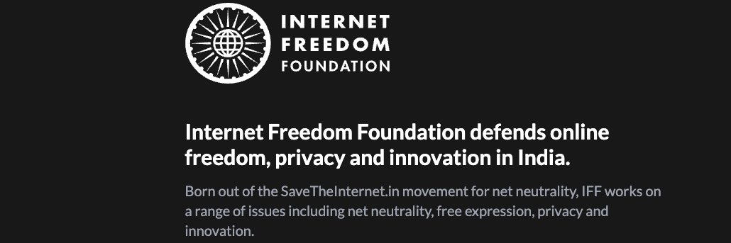 Internet Freedom Foundation (IFF) banner