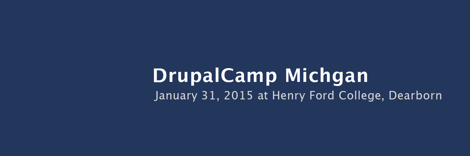 DrupalCamp Michigan banner