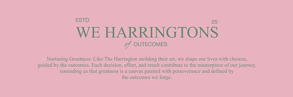 WeHarringtons Profile Banner