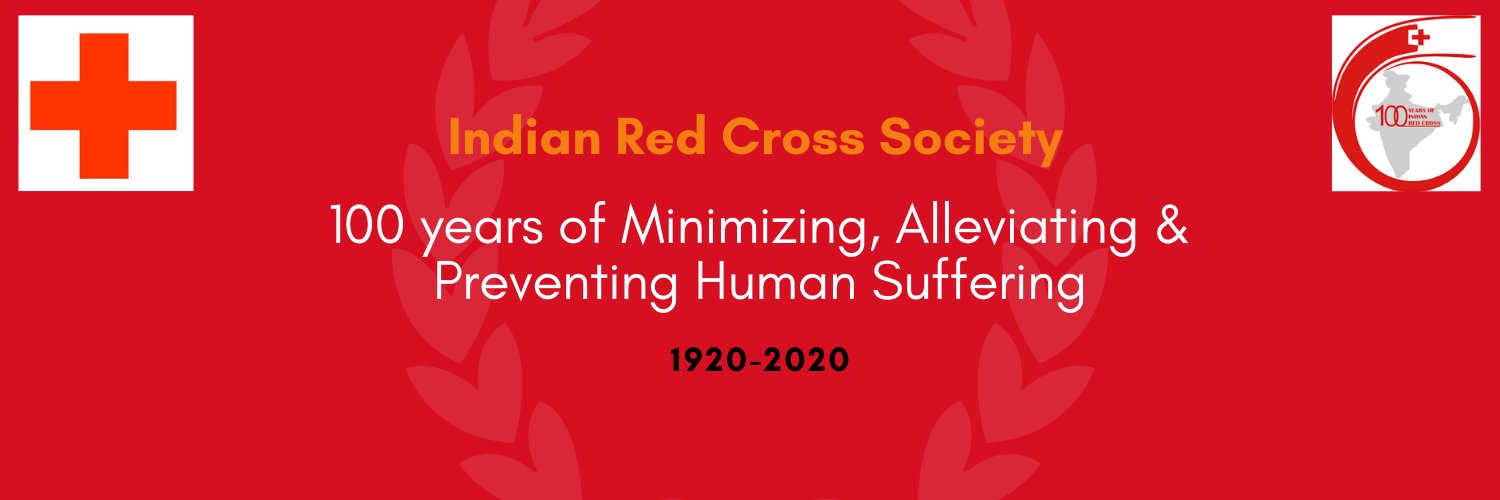 Indian Red Cross Society banner