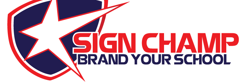 Sign Champ's banner