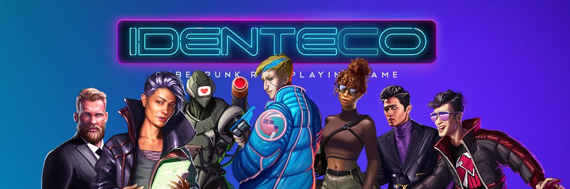 IDENTECO Cyberpunk TTRPG banner