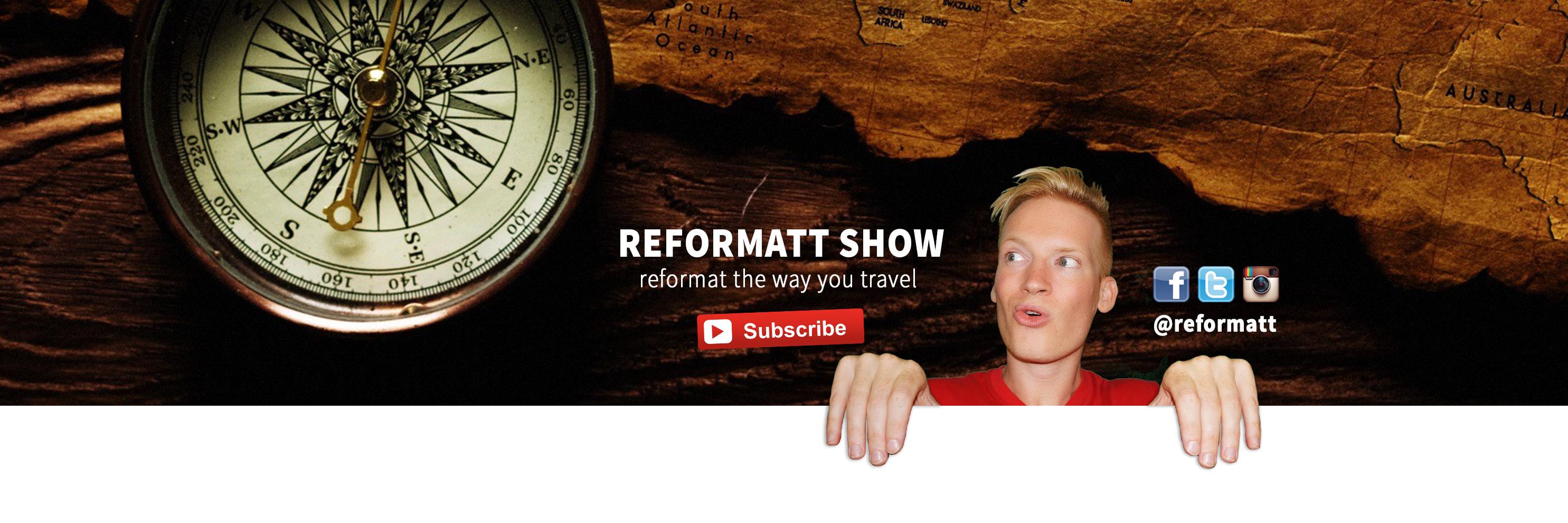 Reformatt Travel Show banner