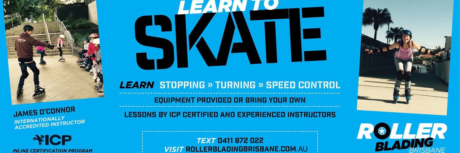 Rollerblading Brisbane Skate School banner