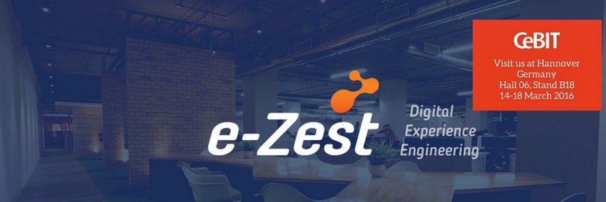 e-Zest at CeBIT 2016 banner