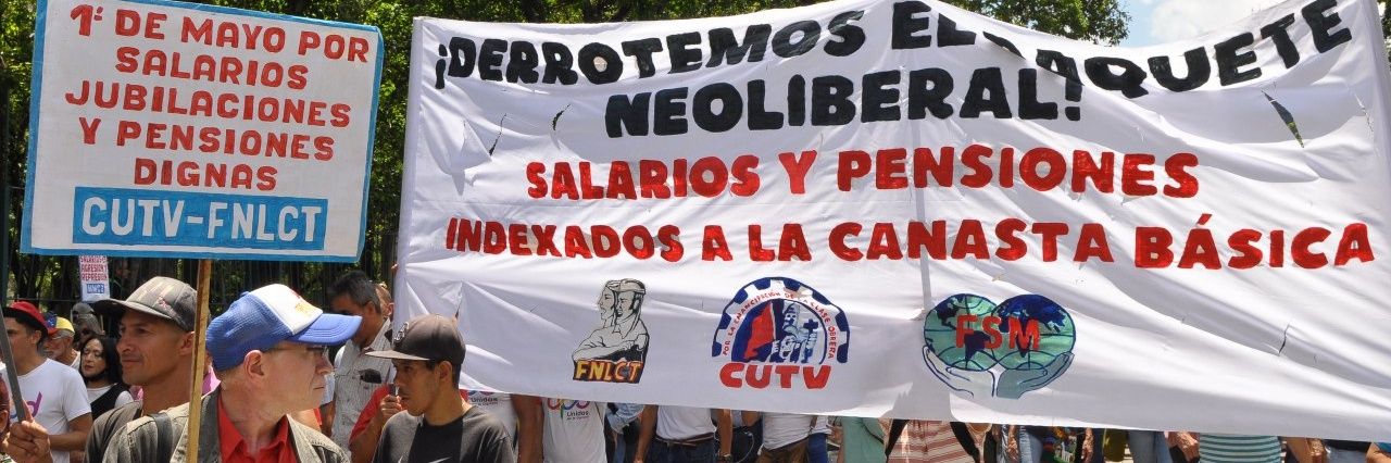 Frente Nacional de Lucha de la Clase Trabajadora's banner