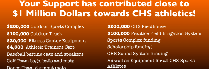 CHS Booster Club banner