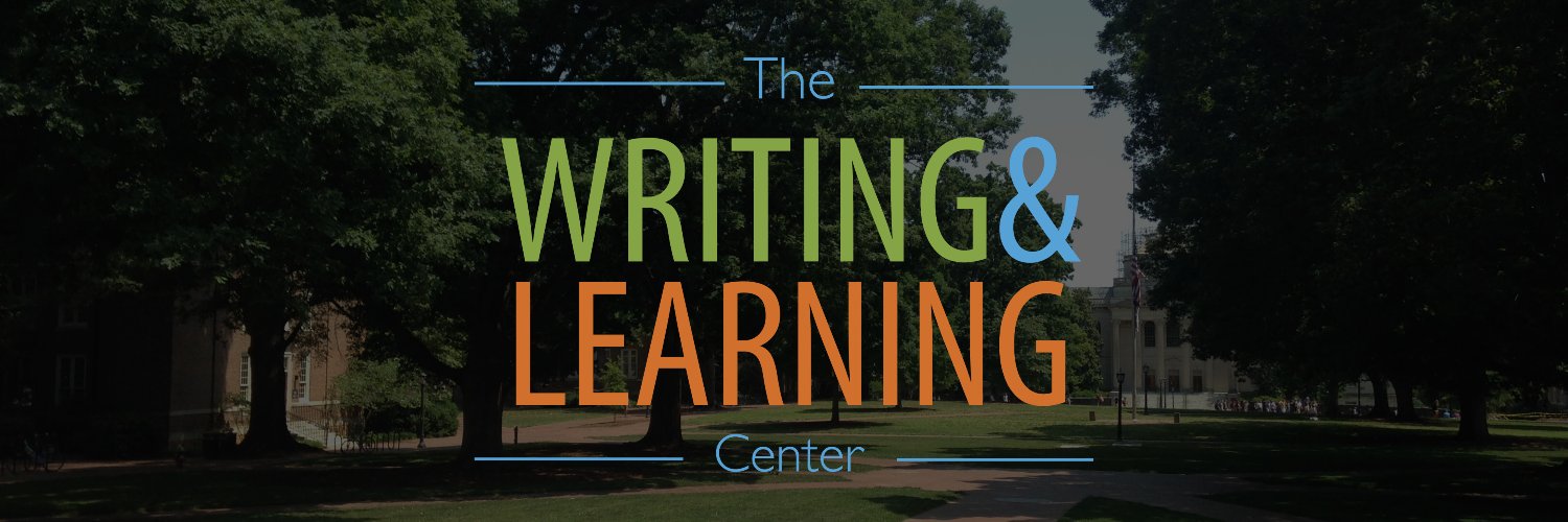 UNC Writing & Learning Center banner