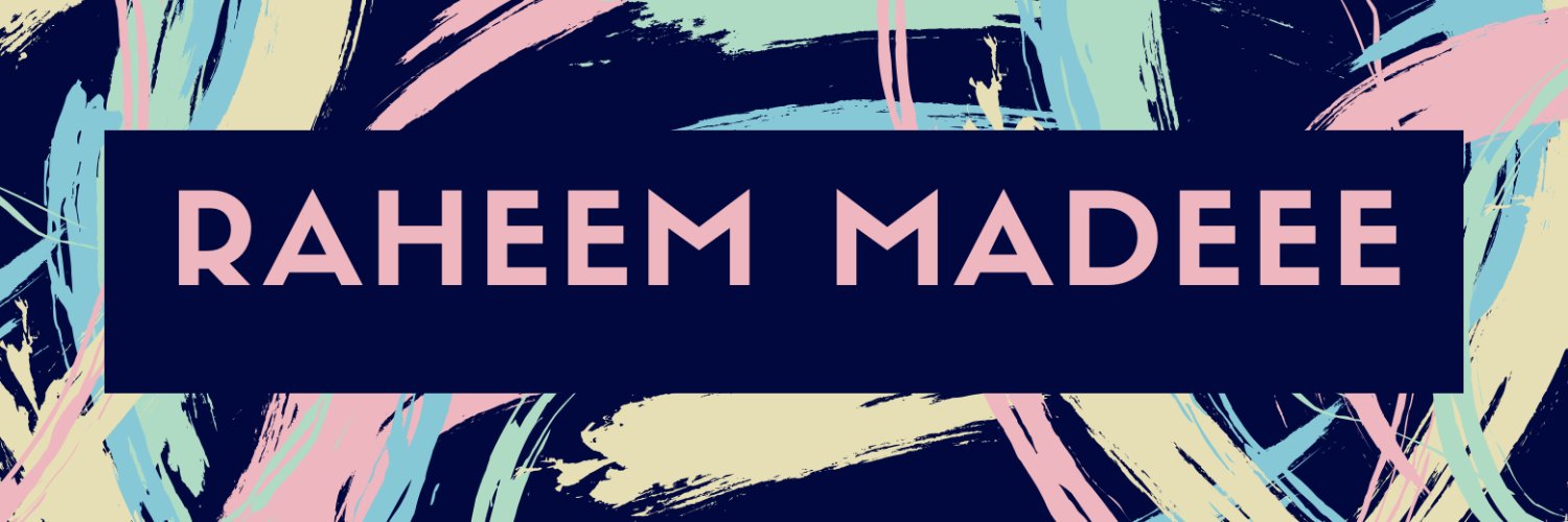 raheemmadeedj's profile banner image