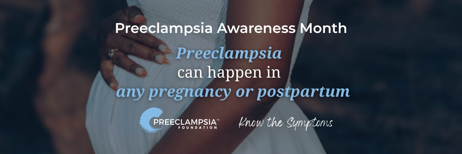 Twitter banner for @preeclampsia