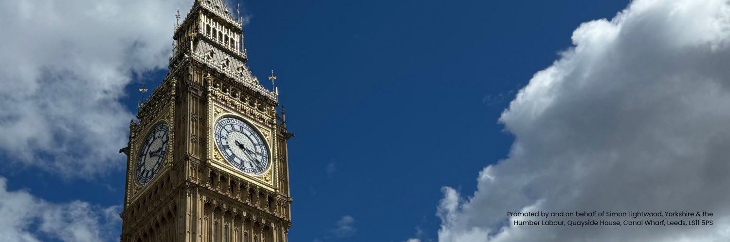 Simon Lightwood MP's banner