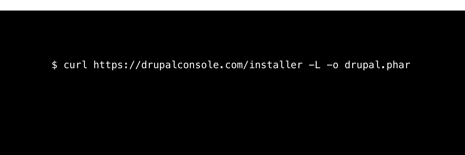 Drupal Console banner