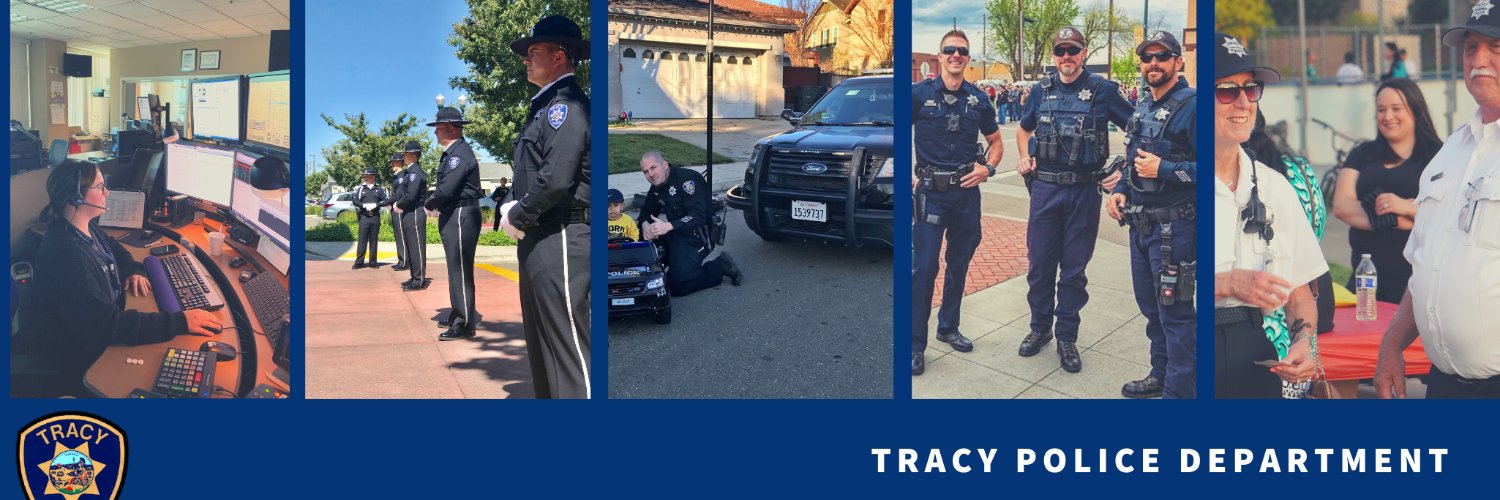 Tracy Police Department banner