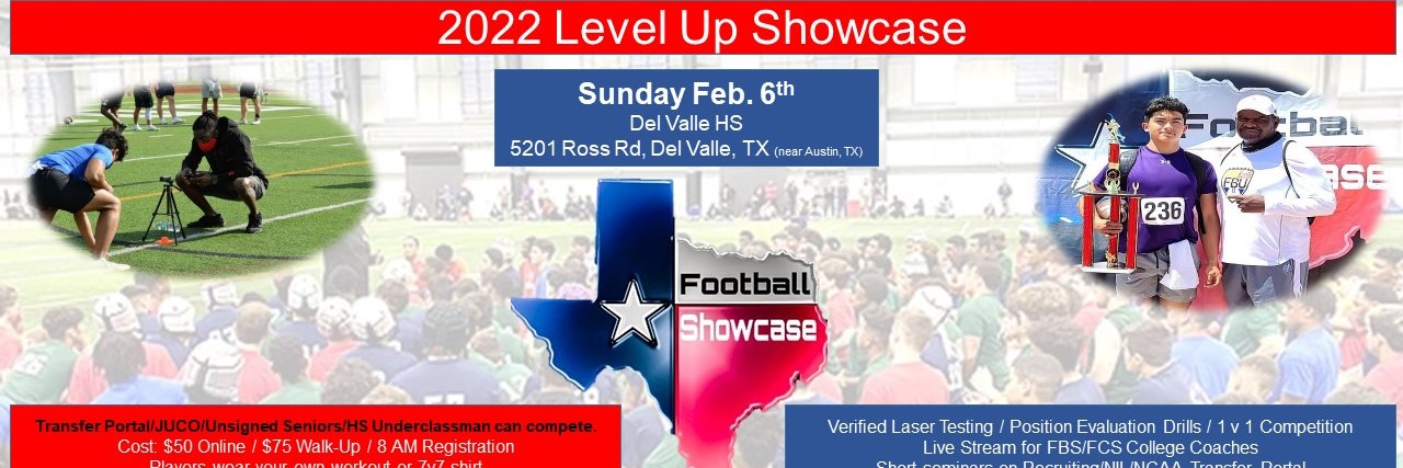 Texas Football Showcase banner