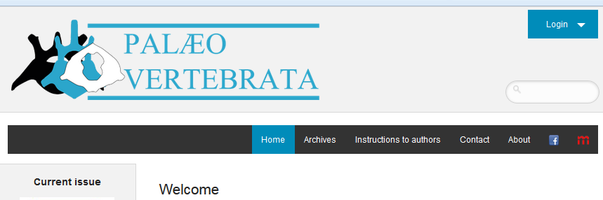 PalaeoVertebrata banner