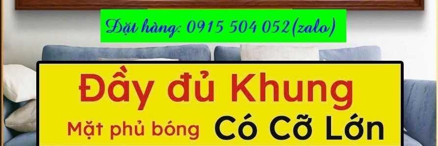 Tranh treo tường 3D tráng gương banner