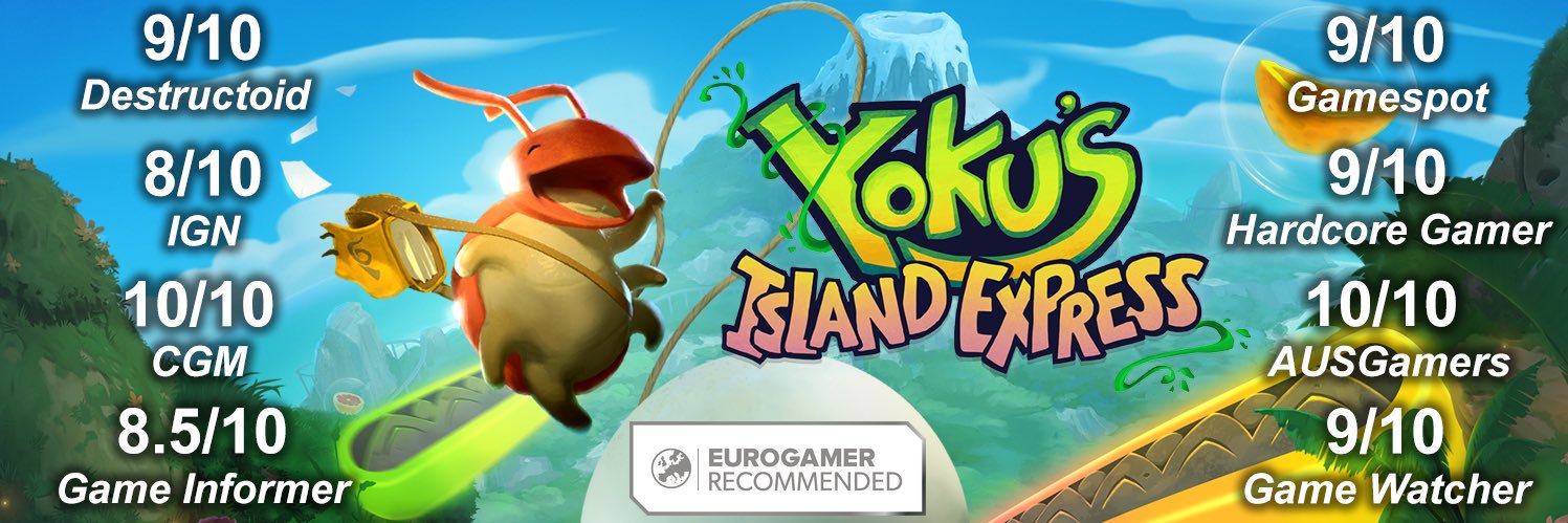 Yoku's Island Express banner
