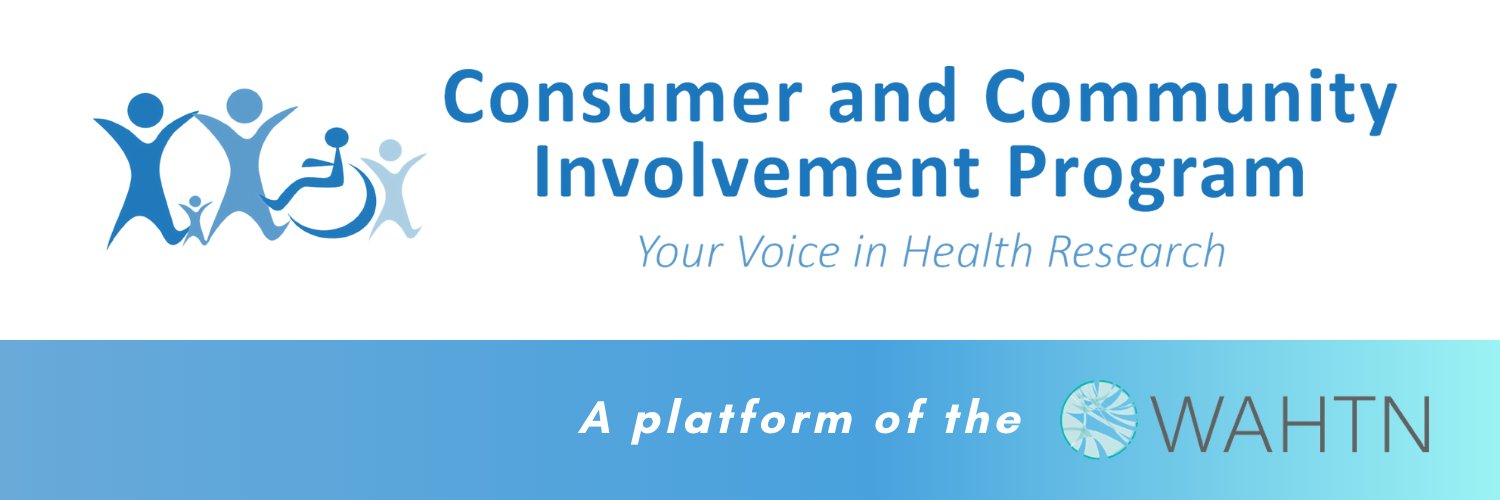 Consumer and Community Involvement Program banner