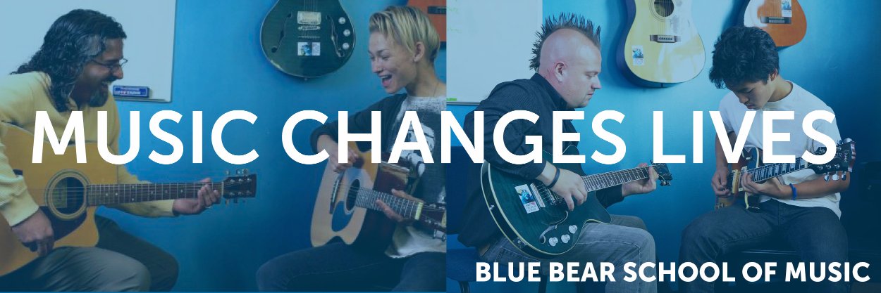 Blue Bear School of Music banner