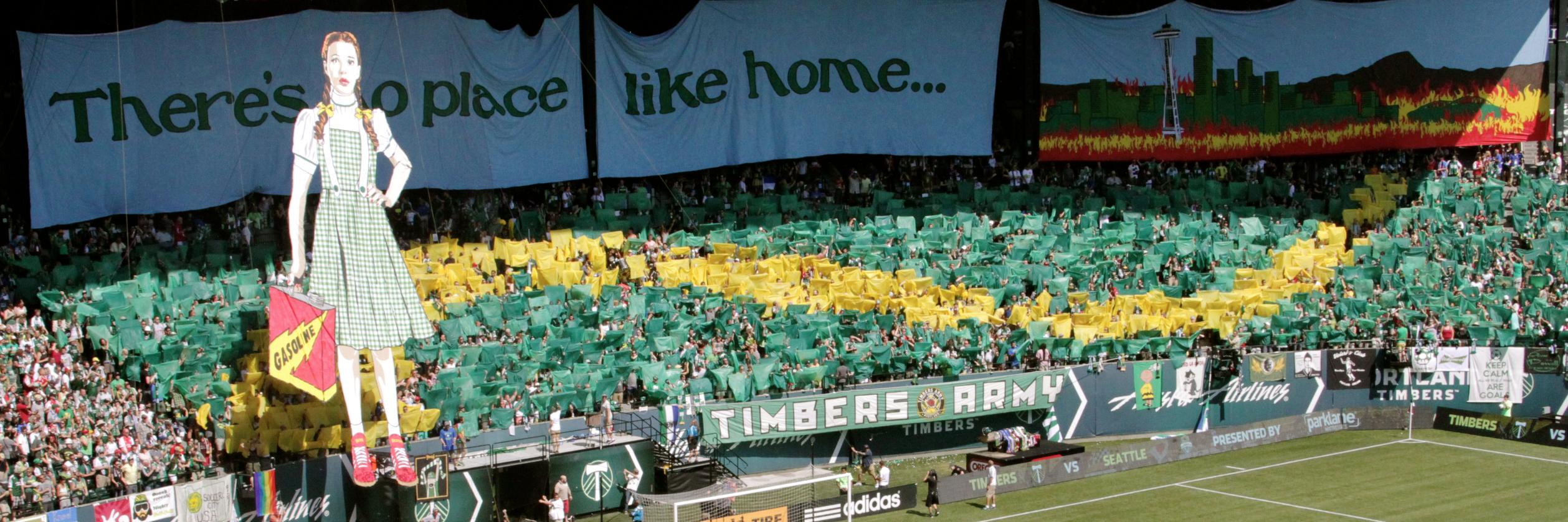 Timbers Fans banner
