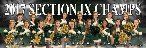 FDR Varsity Cheer banner