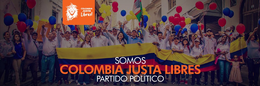 Colombia Justa Libres banner