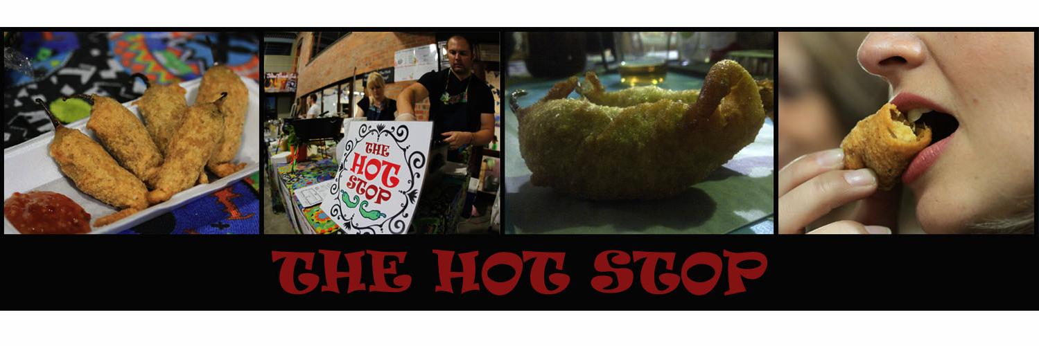 THE HOT STOP banner
