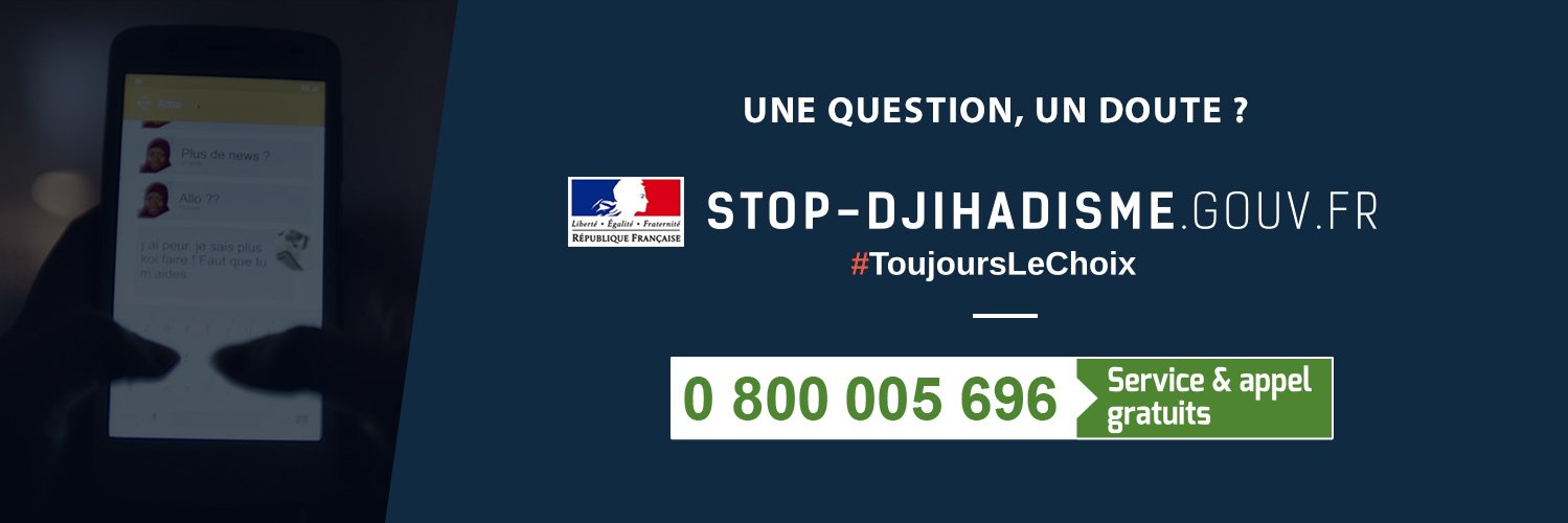 STOP DJIHADISME banner